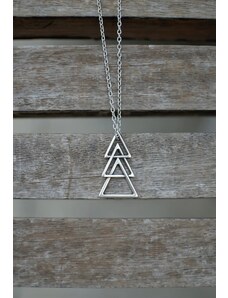 Millionals - THE CHAIN TRIANGLES NECKLACE - Κολιέ
