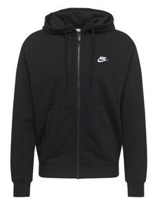 Nike Sportswear Ζακέτα φούτερ μαύρο / λευκό