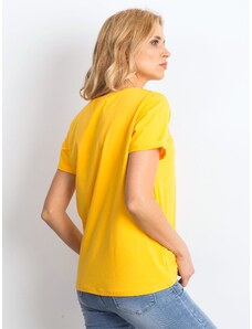Fashionhunters Ανοιχτό πορτοκαλί T-Shirt Transformative