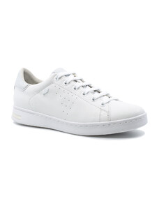Geox Jaysen Γυναικεία Ανατομικά Δερμάτινα Sneakers Λευκά (D621BA 00085 C1001)