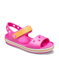 Crocs Crocband Sandal Kids Electric Pink/Cantaloupe Παιδικά Ανατομικά Σανδάλια (12856-6QZ)