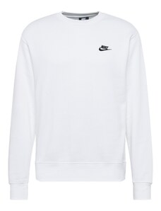Nike Sportswear Μπλούζα φούτερ 'Club Fleece' μαύρο / λευκό