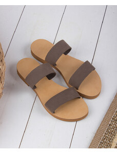LOVEFASHIONPOINT Sandals Flat Γυναικεία Μίλκο Δερμάτινα