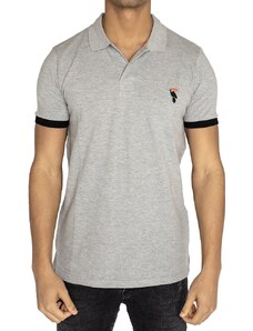 BELTIPO Ανδρικό μπλουζάκι τύπου polo γκρί