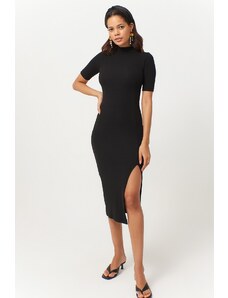 Cool &; Sexy Γυναικεία Μαύρο Σχισμή Camisole φόρεμα