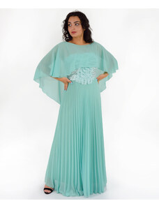 Estel Collection Φόρεμα Μουσελίνα Πράσινο