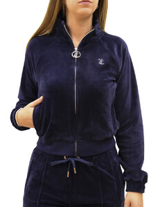 JUICY COUTURE TANYA CLASSIC VELOUR TRACK TOP NIGHT SKY