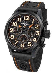 TW STEEL GCK Rallycross Special Edition Chronograph - TW982, Black case with Black Leather Strap