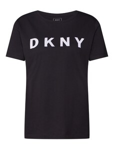 DKNY Μπλουζάκι 'FOUNDATION' μαύρο / λευκό