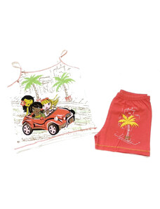 Παιδική πιτζάμα HELIOS Κορίτσι Palm Tree