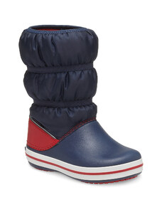 Crocs Winter Boot K Navy/Red Ανατομικές Παιδικές Γαλότσες Μπλε/Κόκκινο (206550-485)