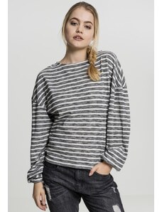 UC Ladies Women's oversize jumper with black/white stripes