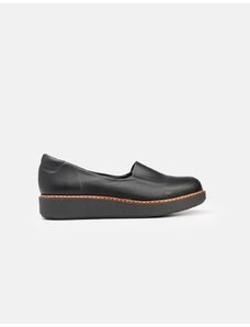 Si Bolleti Basic μονόχρωμα loafers σε απλή γραμμή Μαύρο