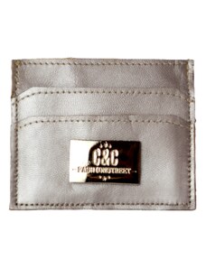 C&C Fashionstreet Γυναικείο Πορτοφόλι για Κάρτες - Ασημί