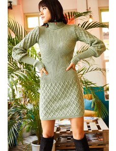 Olalook Φόρεμα - Πράσινο - Φόρεμα πουλόβερ