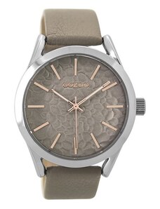 Ρολόι OOZOO Timepieces Brown Grey Leather Strap