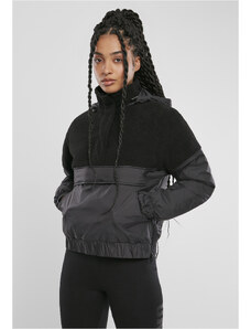 UC Ladies Ladies Sherpa Mix Pull Over Jacket Μαύρο/μαύρο