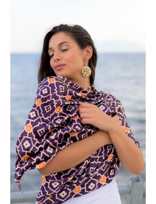 Ancient Greek Scarves Silk scarf mauve shawl