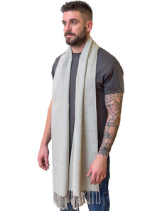 Ancient Greek Scarves Longline textured dark grey silk scarf