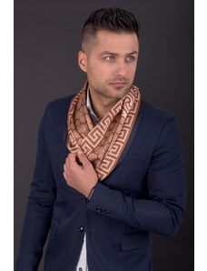 Ancient Greek Scarves Brown - beige long silk scarf