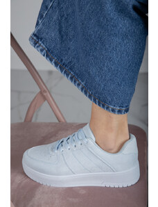 LOVEFASHIONPOINT Sneakers Γυναικεία Μπλε Suede