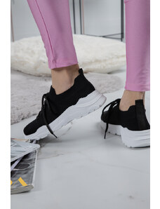 LOVEFASHIONPOINT Sneakers Γυναικεία Μαύρα Υφασμάτινα