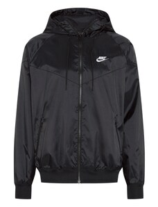 Nike Sportswear Φθινοπωρινό και ανοιξιάτικο μπουφάν 'Windrunner' μαύρο / λευκό