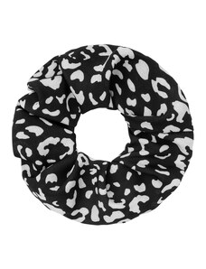 LIKEASTAR Scrunchie leopard print - Μαύρο