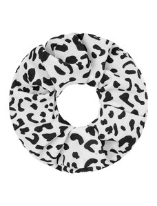 LIKEASTAR Scrunchie leopard print - Λευκό