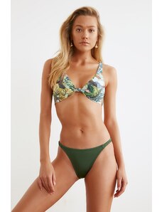 Trendyol Bikini Bottom - Πράσινο - Φλοράλ