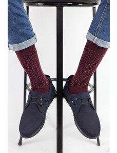 Ανδρικές casual κάλτσες Trendy ELEGANT Βαμβακερές Μπορντό