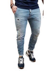 Cover Jeans Cover - Namos - B3775 - 3D Loose Skinny Fit - Blue Denim - παντελόνι Jeans