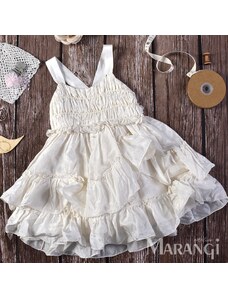 Marangi Βαπτιστικό Φόρεμα Από Ολομέταξο Ύφασμα 155