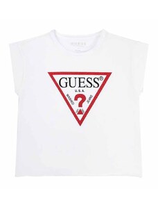 GUESS K Παιδικο T-Shirt Cropped Ss Tshirt_Core J81I15J1311 twht true white a000