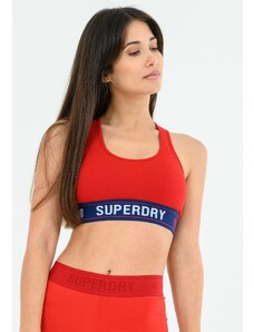 Γυναικείες Μπλούζες - Τοπ Essential.Bra Κόκκινο Βαμβάκι Superdry