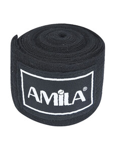 Amila Adult Unisex Boxing Bandage Elastic 3m Μαύρο One Size (Amila)