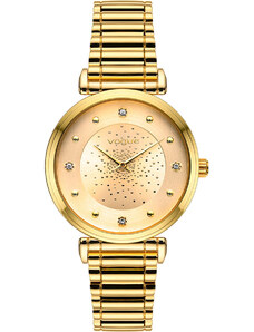 VOGUE Bind Crystals - 610242 Gold case with Stainless Steel Bracelet