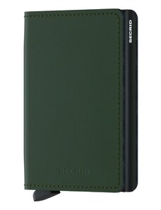 Secrid δερμάτινο πορτοφόλι SM.GREEN.BLACK-Green.Blac