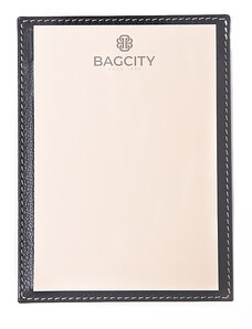 BagCity Βάση Α5 Συνταγολογίου-Μπλόκ-Σημειώσεων σε μαύρο δέρμα NOE01BL - 1013-01