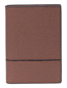 HEXAGONA Ανδρικό ταμπά πορτοφόλι δερμάτινο όρθιο με προστασία RFID WF45X - 25703-02