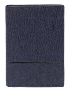 HEXAGONA Ανδρικό μπλέ πορτοφόλι δερμάτινο όρθιο με προστασία RFID WG46Z - 25703-03