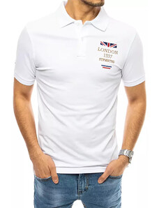Polo πουκάμισο με λευκό κέντημα Dstreet