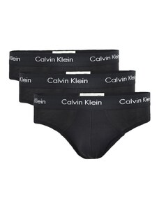 Calvin Klein ανδρικά 3pack slip βαμβακερά σε μαύρο χρώμα,κανονική γραμμήU2661G-XWB