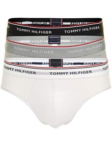 Tommy Hilfiger ανδρικά slip βαμβακερά 3pack (άσπρο, γκρι, μαύρο),άνετη γραμμή 1U87903766 004