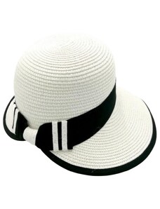 LIKEASTAR Καπέλο με κορδέλα - Λευκό