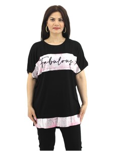 Francesca Fashion Γυναικεία Μπλούζα Μαύρη Fabulous 614