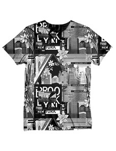 Ανδρικό T-Shirt John Frank BROOKLYN Βαμβακερό Πολύχρωμο