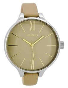 OOZOO Timepieces C8636 Beige Leather Strap