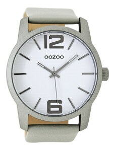 OOZOO Timepieces C9085 Grey Leather Strap