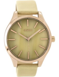 OOZOO Timepieces C9500 Beige Leather Strap